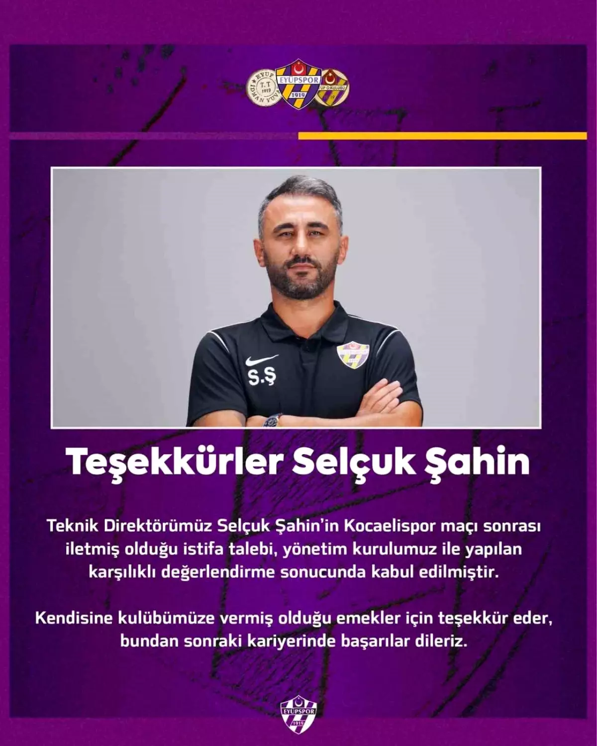 eyupspor selcuk sahin ile yollari ayirdi 9FQujcIa