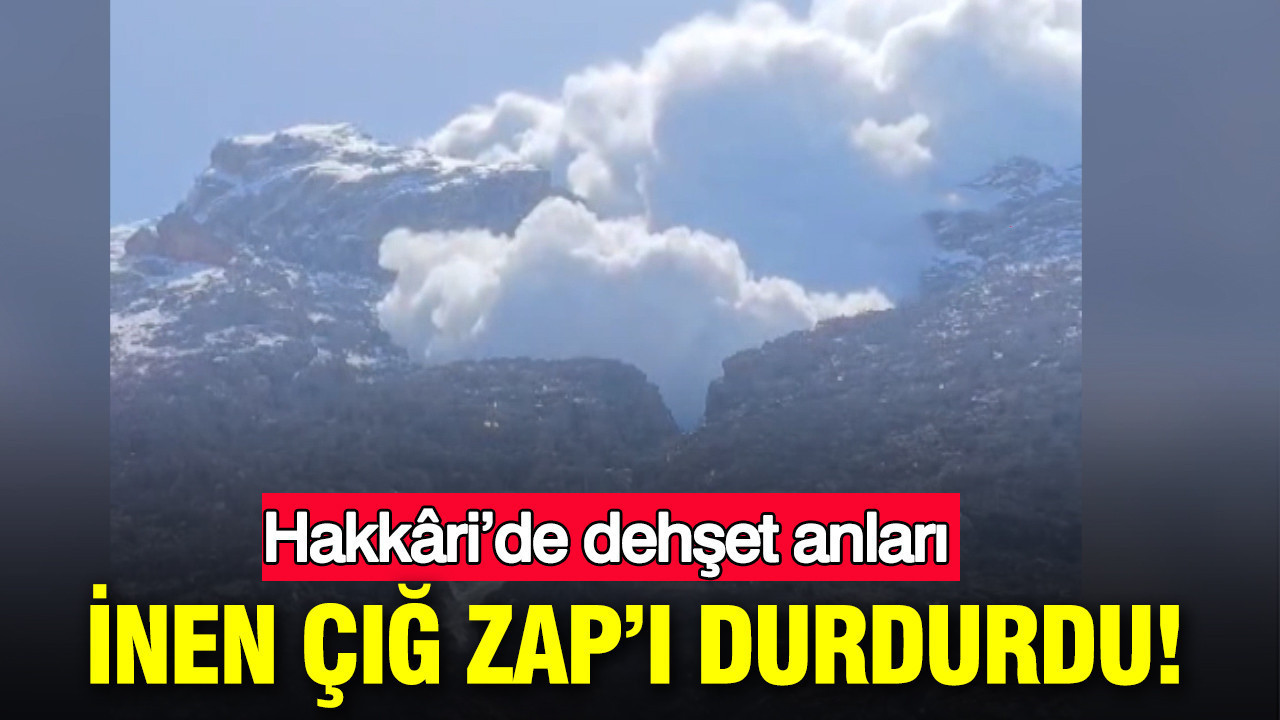 Hakkari’de Çığ Felaketi: Zap Suyunu Durduran Doğa Olayı