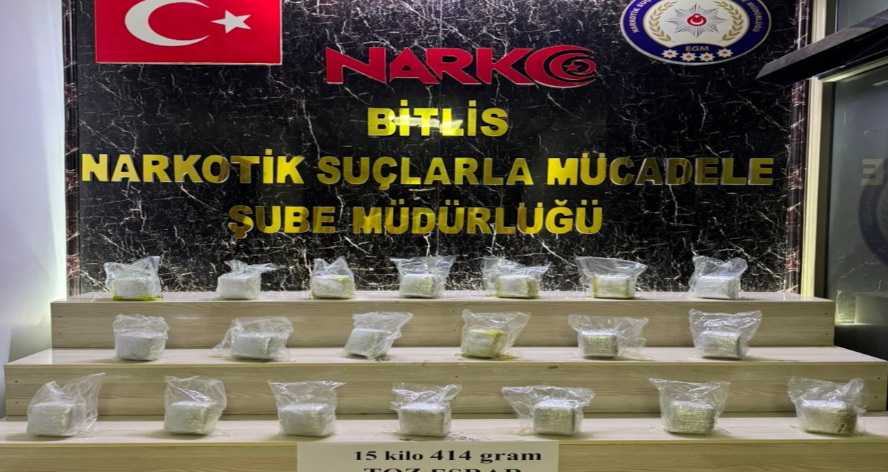 Bitlis’te aracın yakıt deposunda 15 kilo 414 gram esrar yakalandı
